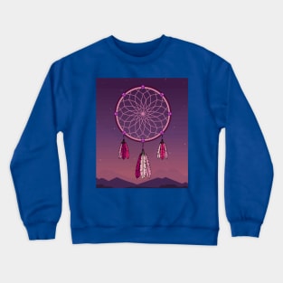 Spiritual Colorful Dream Catcher Feather Crewneck Sweatshirt